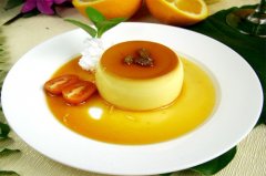 香橙牛奶布丁