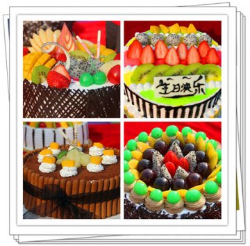 新东方学子制作的蛋糕美的让人不忍下口，赞爆！