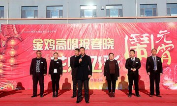 金鸡高唱报春晓 花灯飞彩闹元宵