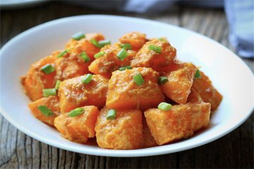 美食推荐|咸香甜糯“咸蛋黄焗南瓜”