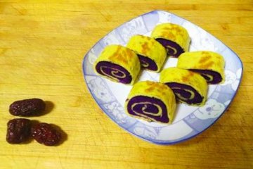 美食推荐|饱腹糕点“紫薯鸡蛋卷”