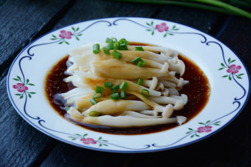 美食推荐|凉拌菜“葱香白玉菇”