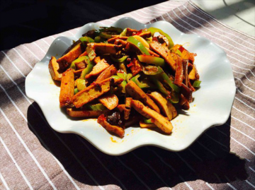 美食推荐|低热量“香干青椒”